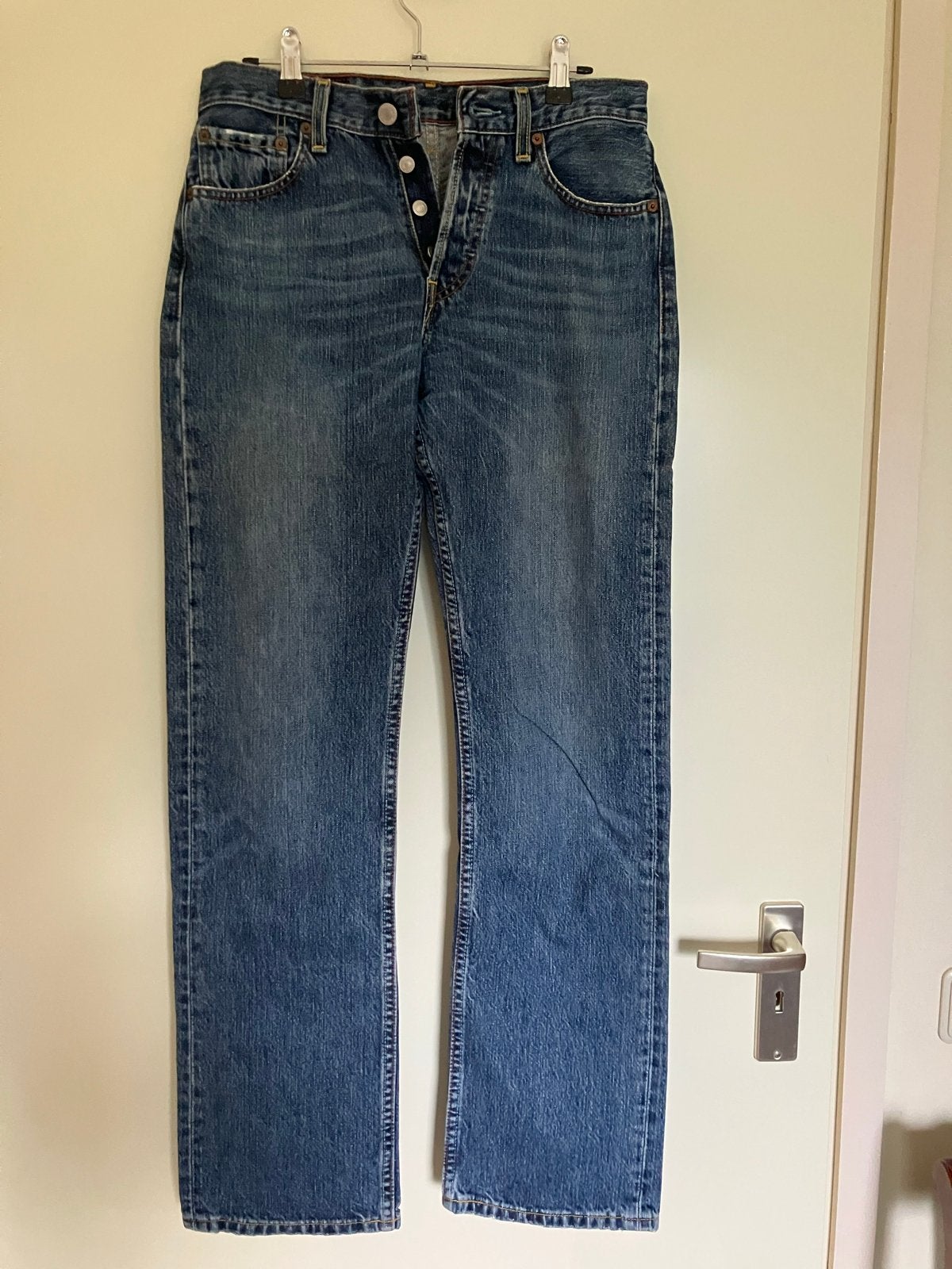 Vintage jaren 90 Levi's 501 spijkerbroek W27 L32, Verzenden, Gedragen, Blauw, W27 (confectie 34) of kleiner