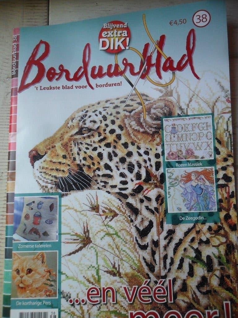 Borduurblad num 38, Hobby en Vrije tijd, Borduren en Borduurmachines, Verzenden, Zo goed als nieuw, Handborduren, Overige typen