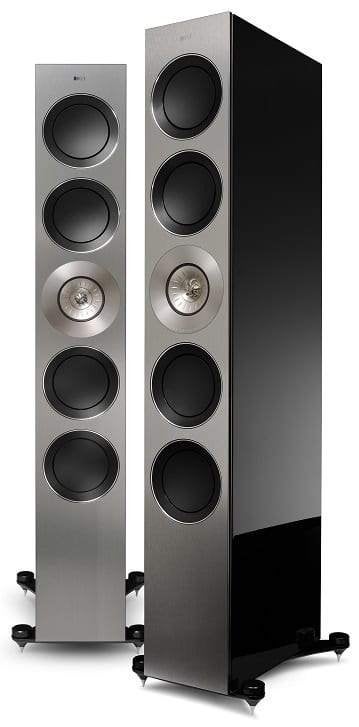 Kef reference 5 speakers zilver/zwart, Audio, Tv en Foto, Stereo speakers, Gebruikt, Onbekend, Onbekend