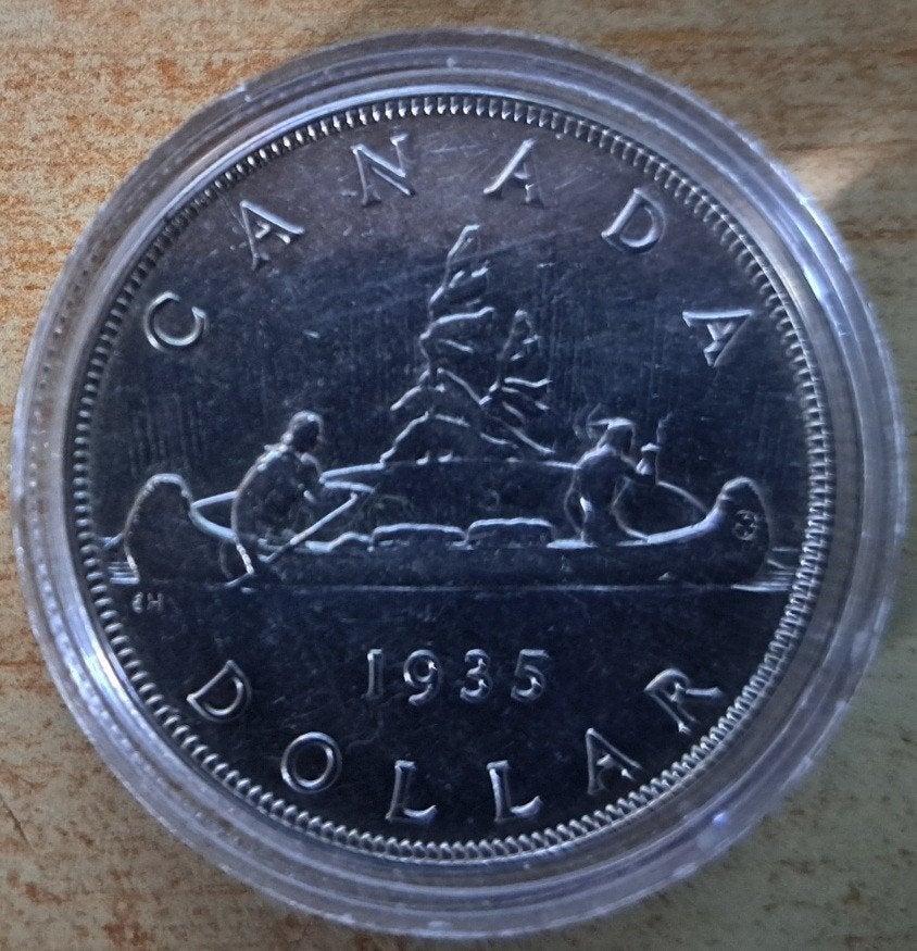 Canada, 1 Dollar 1935 - zilver, Postzegels en Munten, Munten | Amerika, Noord-Amerika, Zilver, Ophalen of Verzenden