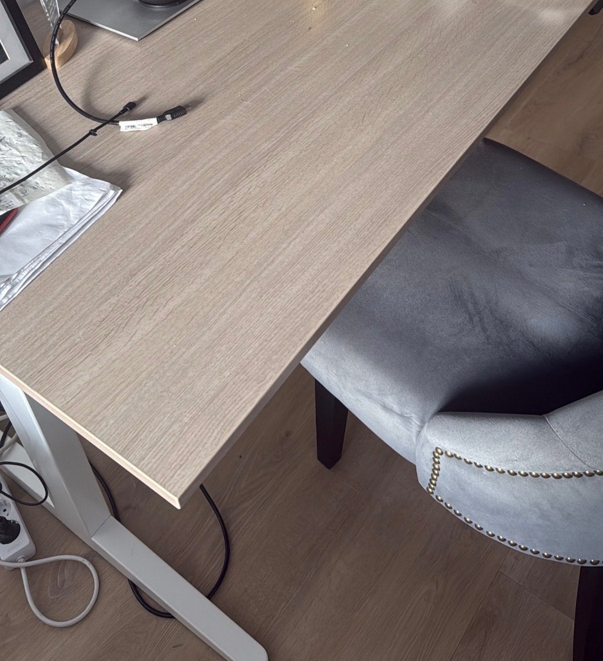 Elektrisch Zit-sta Bureau 120x80cm - standing desk electric, Ophalen of Verzenden, Elektrisch, Gebruikt, Zit-sta bureau
