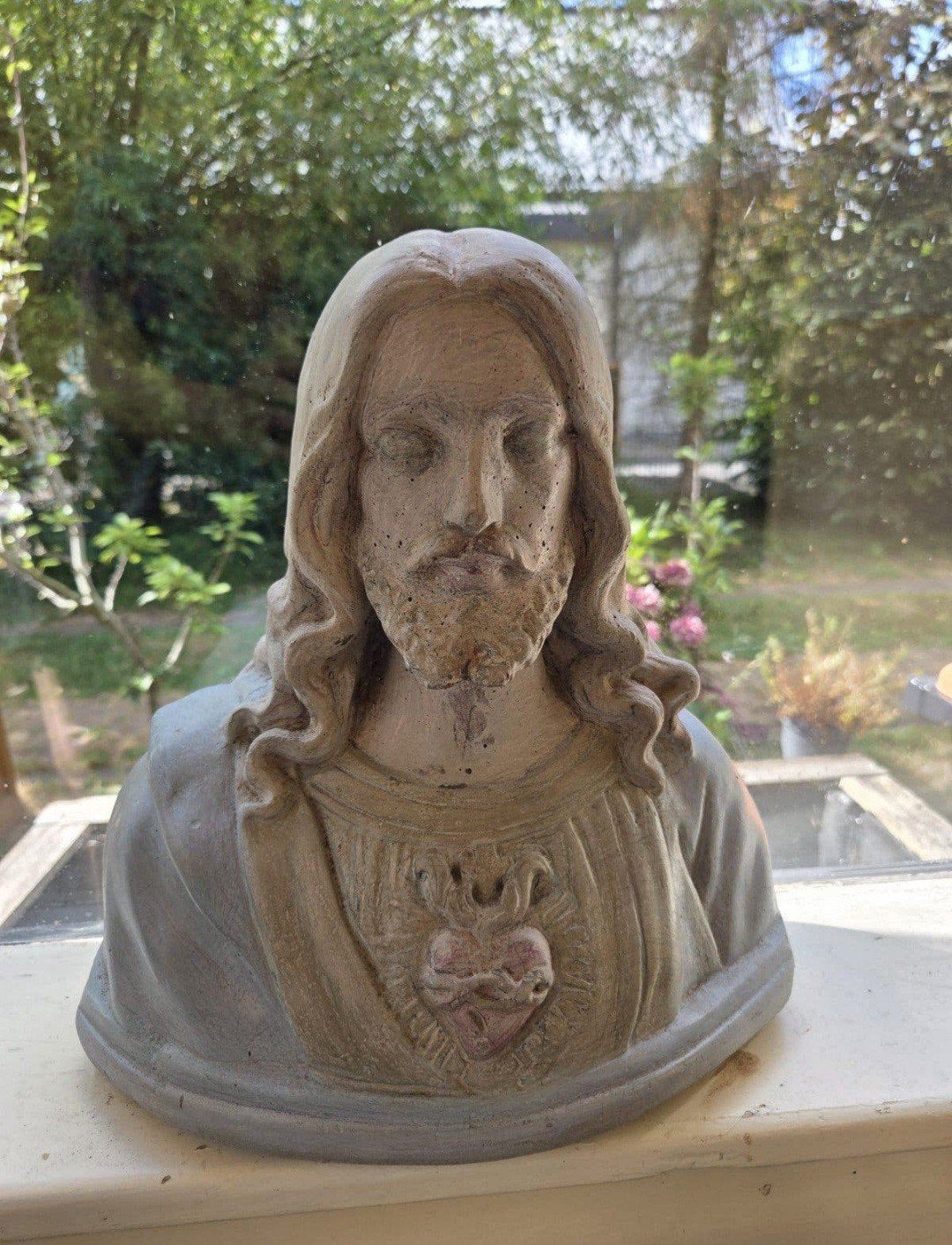 Jezus Christus Buste Beeld - Religieuze Decoratie, Antiek en Kunst, Ophalen