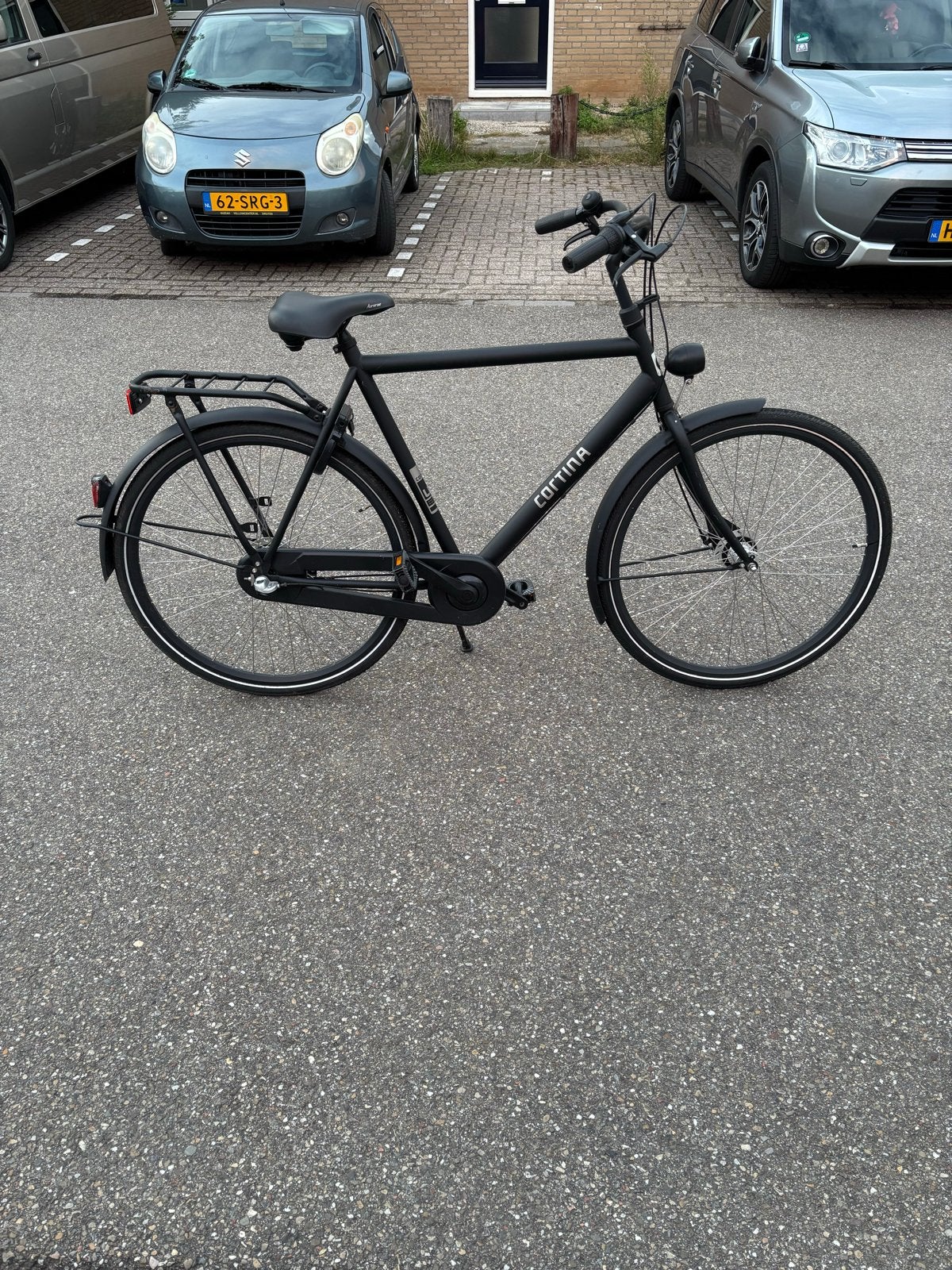 Cortina fiets, mat zwart, zo goed als nieuw, Velgrem, Versnellingen, Zo goed als nieuw, 61 tot 65 cm