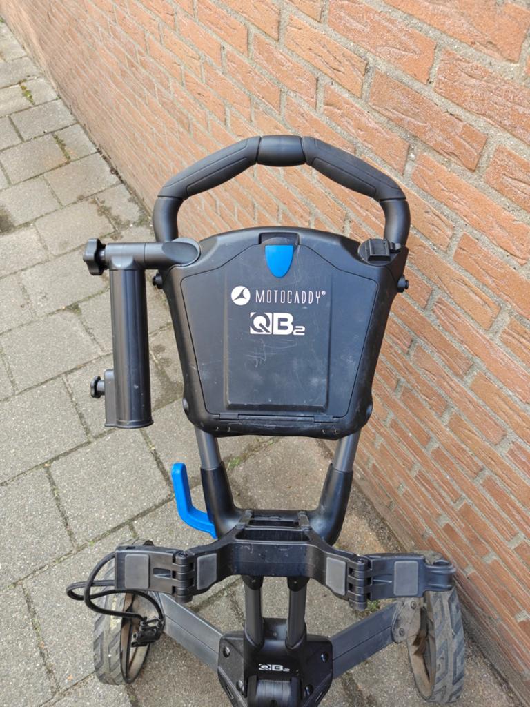 Motocaddy QB2 golftrolley 2 maanden oud, Sport en Fitness, Golf, Ophalen, Zo goed als nieuw, Golfkar, Overige merken