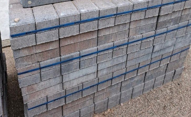 Nieuwe Betonstraatstenen Komo Oud Drachten 22m2, Tuin en Terras, Tegels en Klinkers, Ophalen, Klinkers, Nieuw, 10 m² of meer