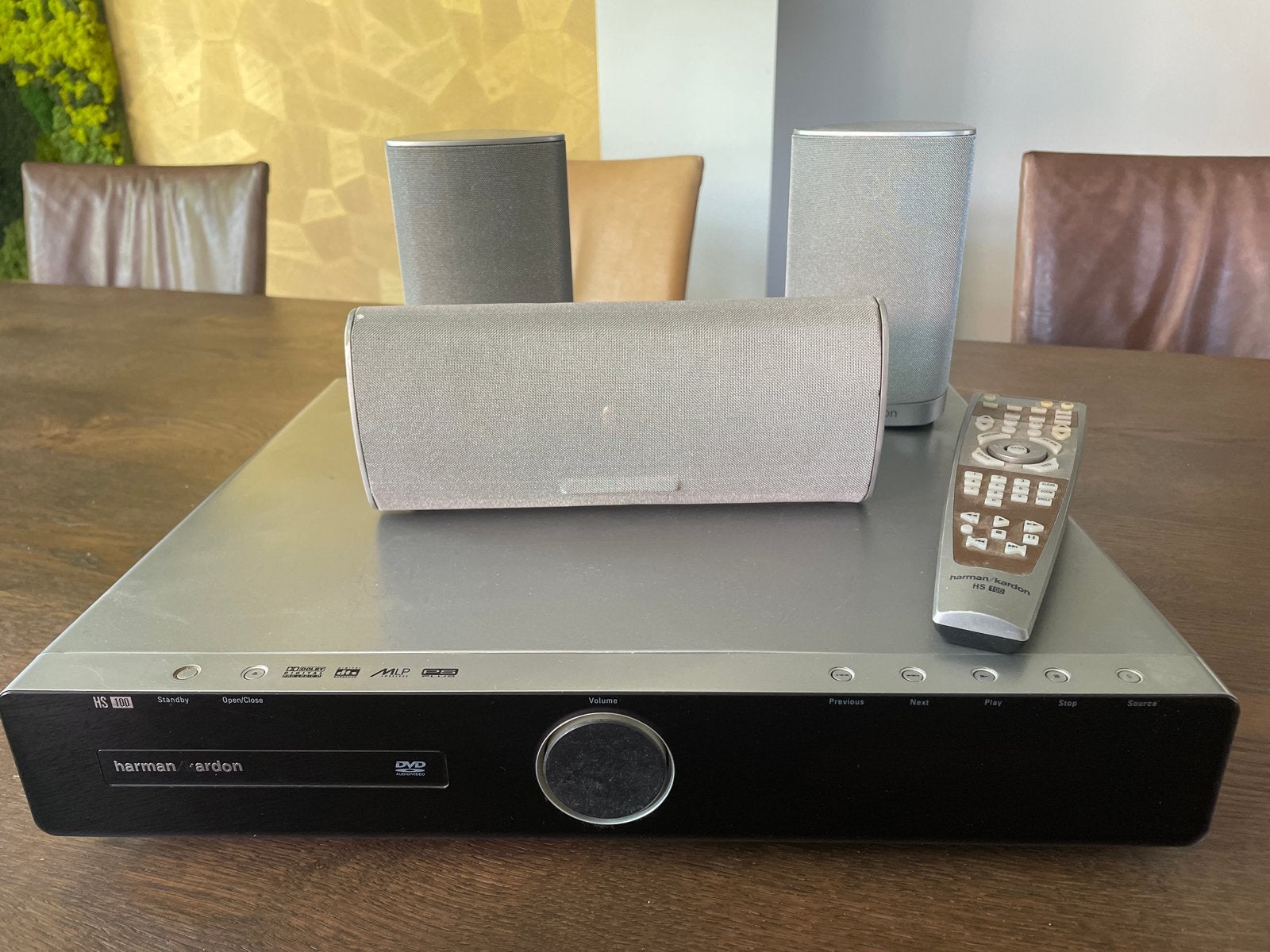 Harman Kardon HS100 Home Cinema Set met Afstandsbediening, Dvd-speler, Ophalen, Overige merken, Gebruikt