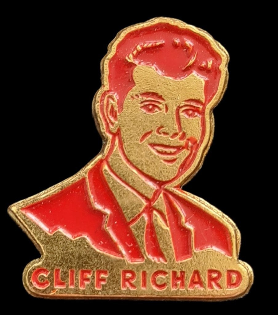 Cliff Richard speld- rood gelakt, Verzenden, Nieuw, Figuurtje, Speldje of Pin