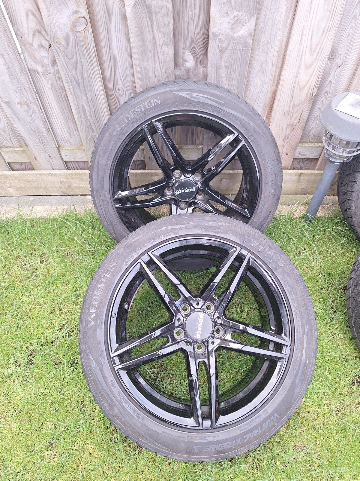 17 inch Monaco sportvelgen met banden, Ophalen, Gebruikt, Banden en Velgen, 17 inch