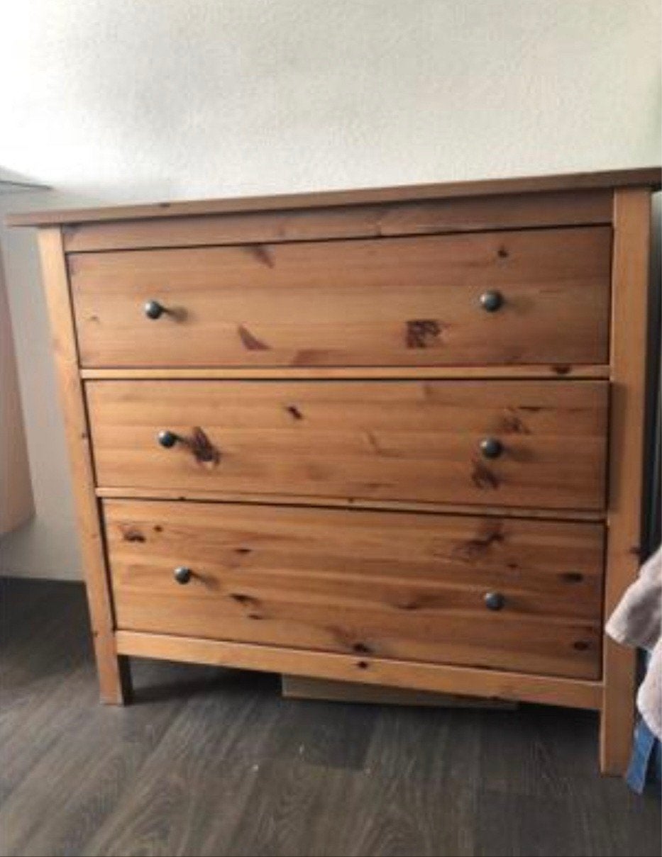 Ikea Hemnes Ladenkast - Officiële Kleur, 3 Laden, Ophalen, Gebruikt, 100 tot 150 cm, 50 tot 100 cm