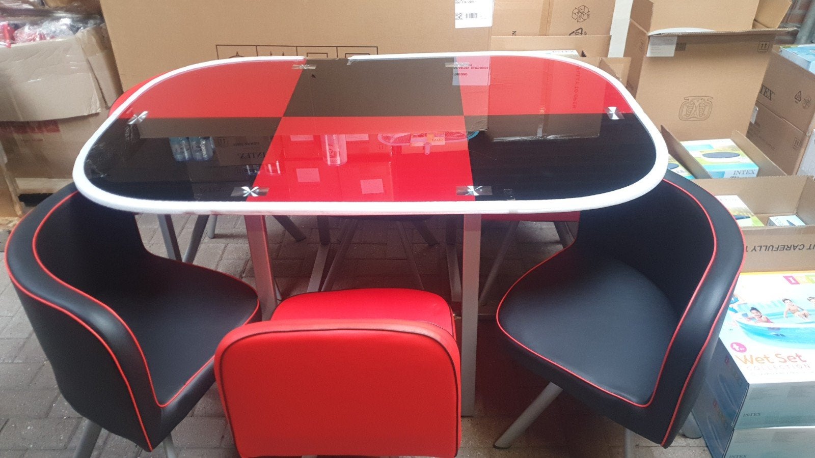 Amercan style tafel met 6 stoelen, Ophalen, Nieuw, Nvt, Nvt