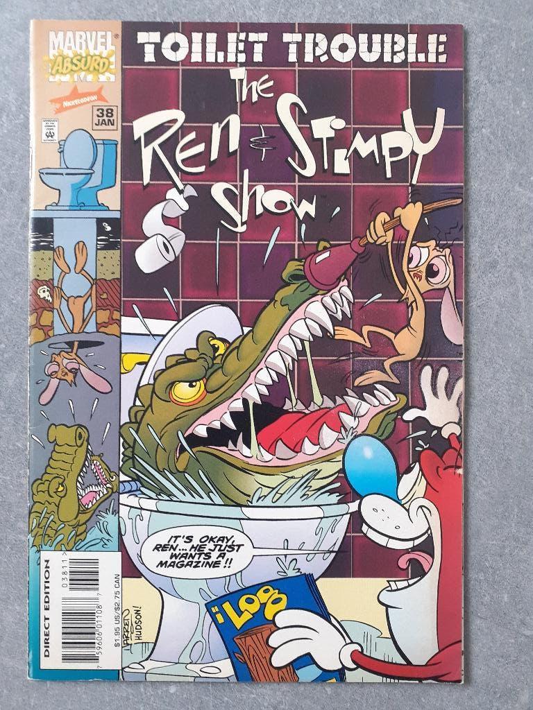 The Ren & Stimpy Show #38 - Toilet trouble, Eén comic, Amerika, Marvel Comics, Ophalen of Verzenden