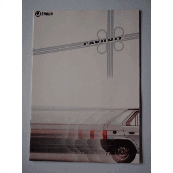 Skoda Favorit Brochure 1991 #1 Nederlands, Ophalen of Verzenden, Gelezen, Overige merken