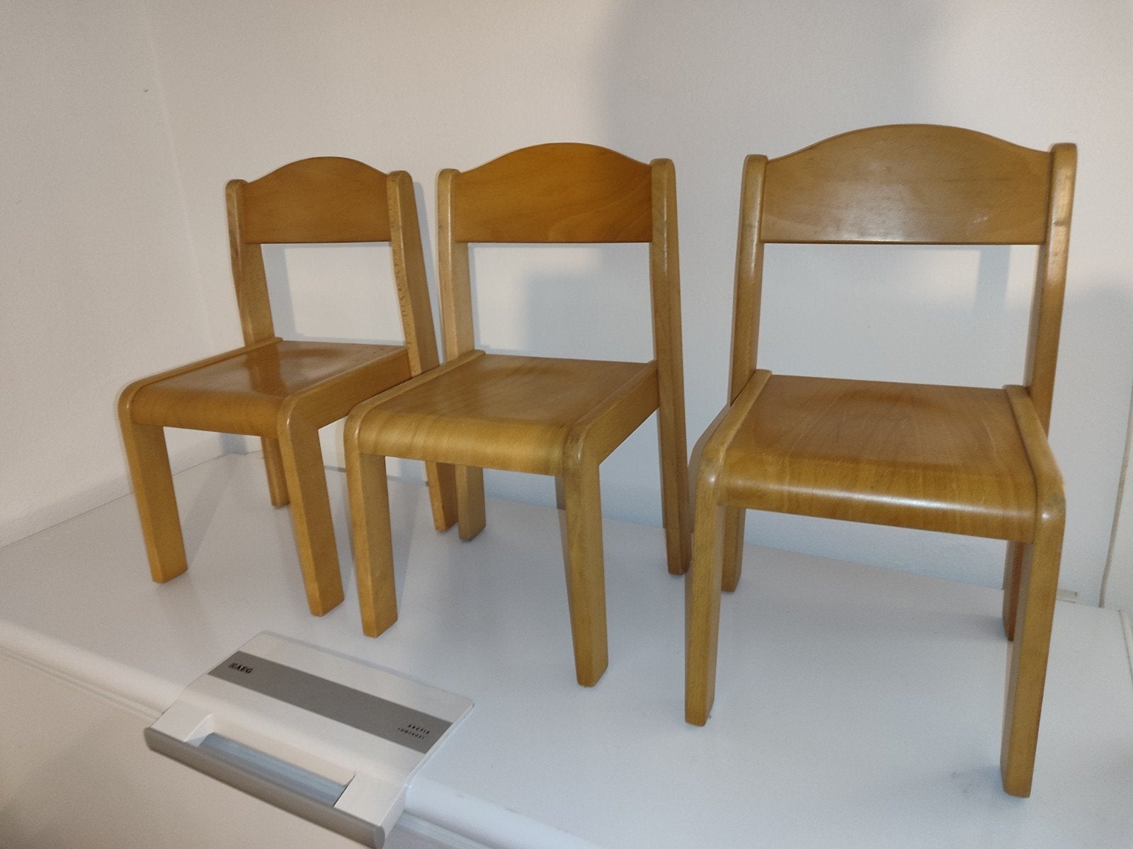 5 Vintage houten schoolstoeltjes, Ophalen of Verzenden, Gebruikt, Stoel(en)