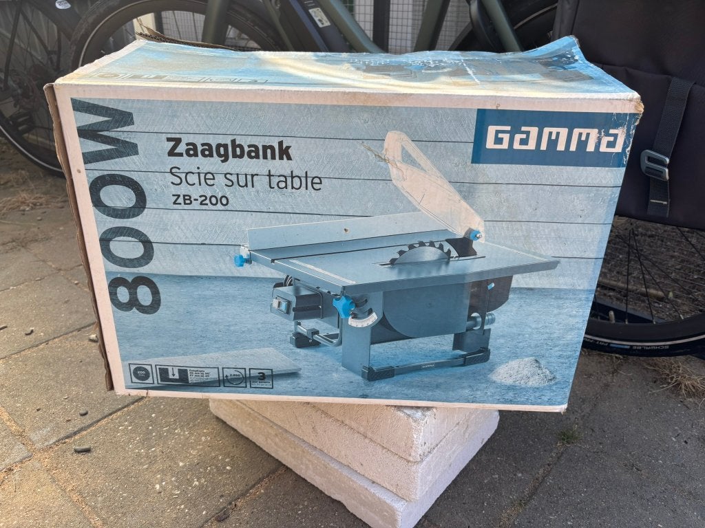 Zaagtafel 800, Ophalen, Cirkelzaag, 600 tot 1200 watt, GAMMA