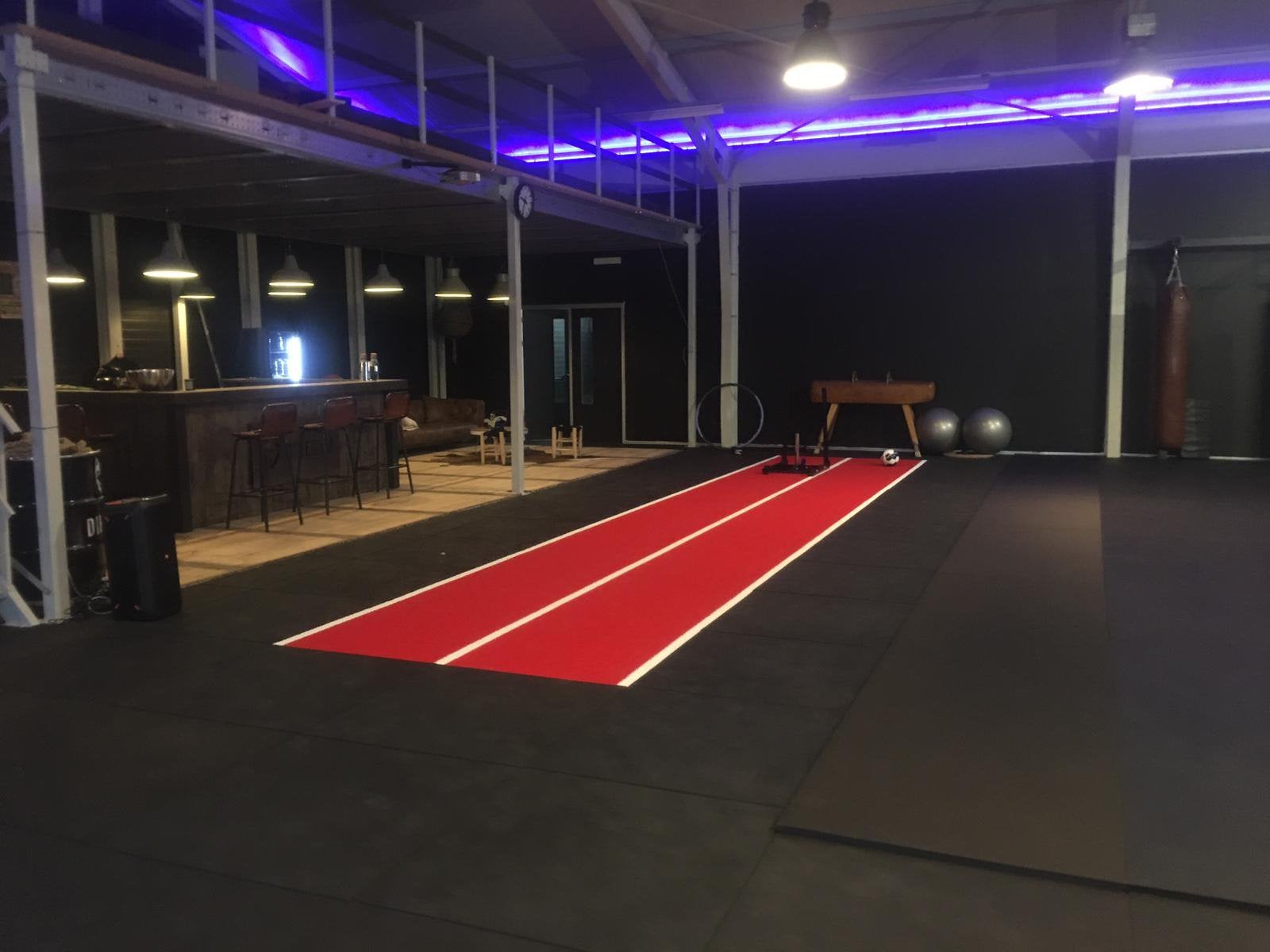 Pro Evolution Sprinttrack Rood 2m x 10m  €455,-, Sport en Fitness, Stunttegels, Overige typen, Nieuw, Ophalen of Verzenden