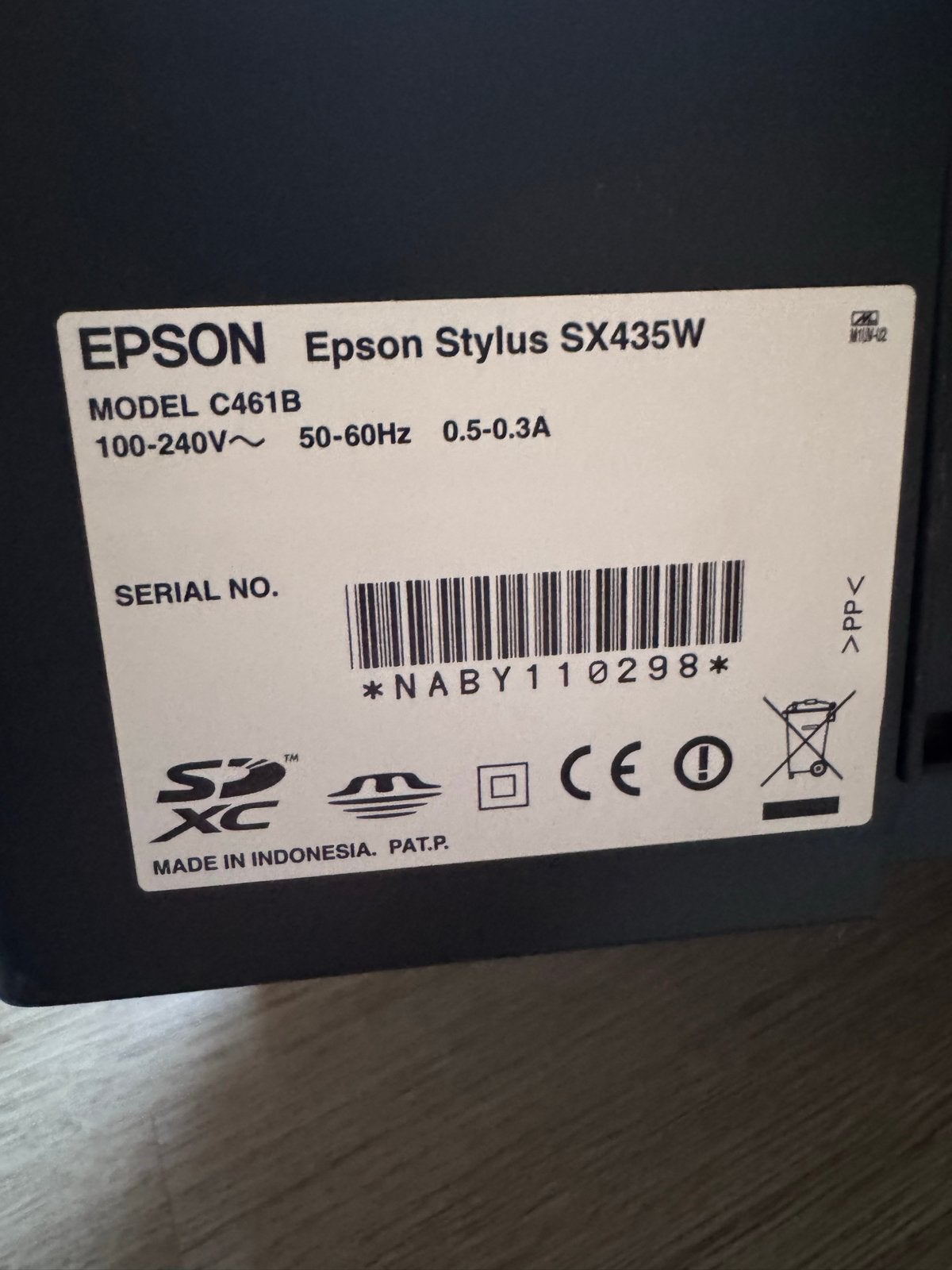 Epson Stylus SX435W All-in-One Printer Scanner - Gebruikt, Computers en Software, Printers, Ophalen, Gebruikt, Inkjetprinter, All-in-one