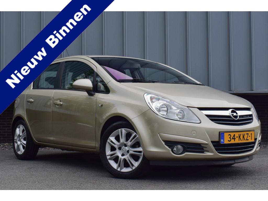 Opel Corsa 1.4-16V Cosmo | Automaat | 5-Drs | Clima | PDC |, Auto's, Opel, 15 km/l, Gebruikt, Zwart, 4 cilinders