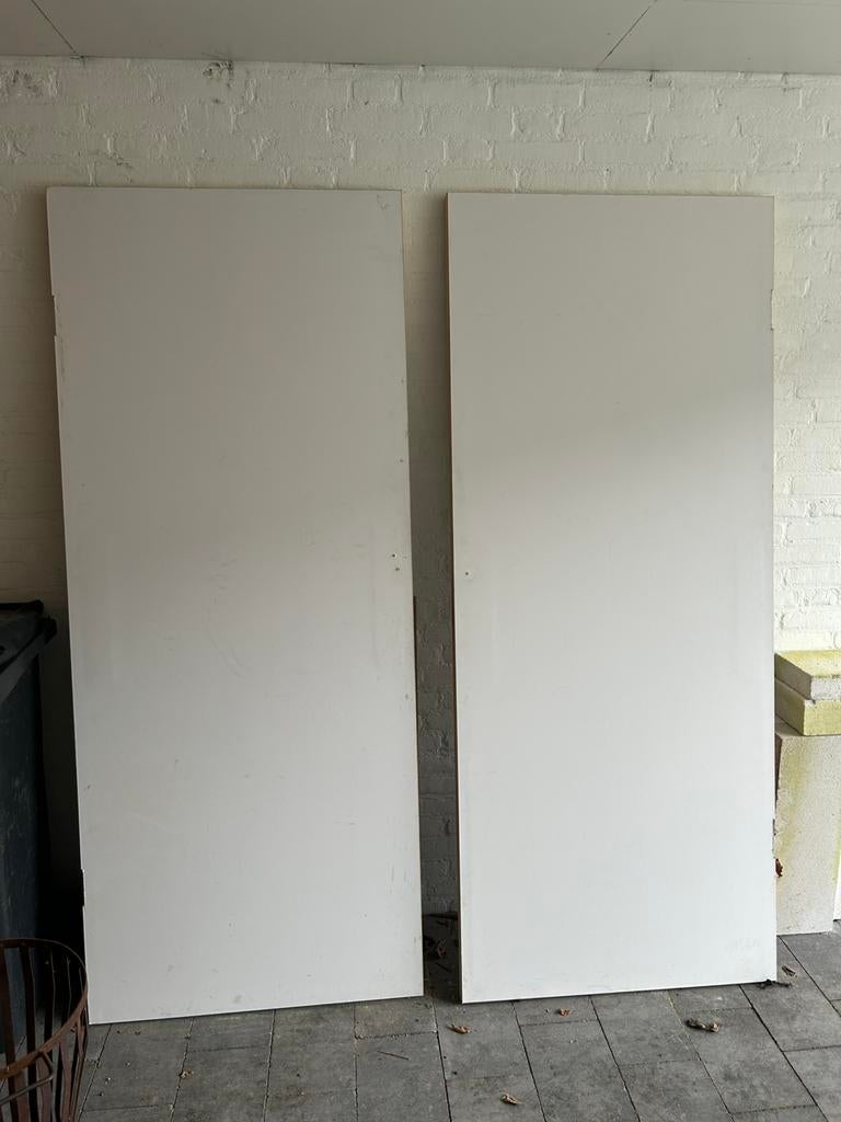 2 stompe deuren (gebruikt als nooddeur), Ophalen, Zo goed als nieuw, Binnendeur, 200 tot 215 cm