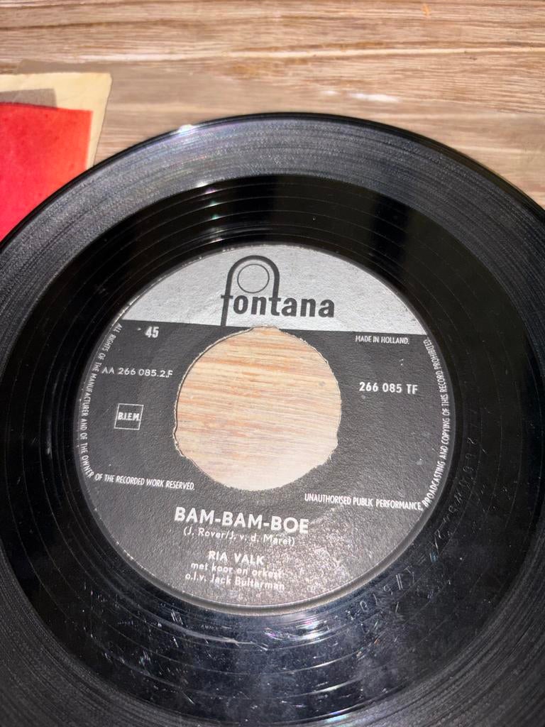 Ria Valk - Dans De Bam-Bam-Boe / Bam-Bam-Boe single, Ophalen of Verzenden, Gebruikt, Overige formaten, Levenslied of Smartlap