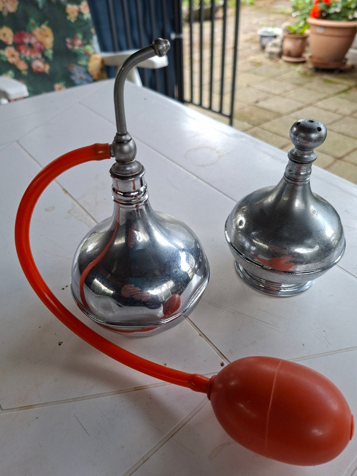 Vintage Wawa Parfumverstuiver - Zilverkleurig, Ophalen of Verzenden