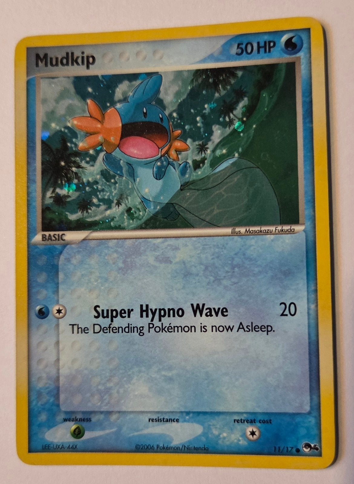 Mudkip Pokémon kaart - Super Hypno Wave (Foil), Ophalen, Zo goed als nieuw, Losse kaart, Foil
