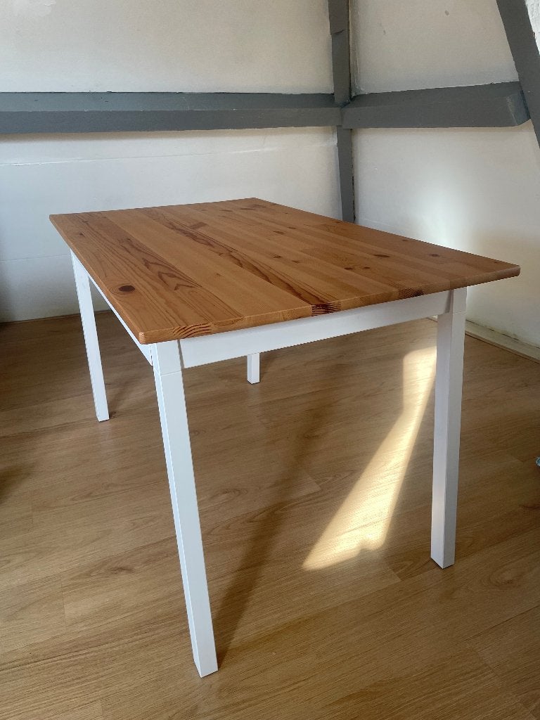 Tafel IKEA PINNTORP, Ophalen of Verzenden, Zo goed als nieuw, Rechthoekig, 50 tot 100 cm
