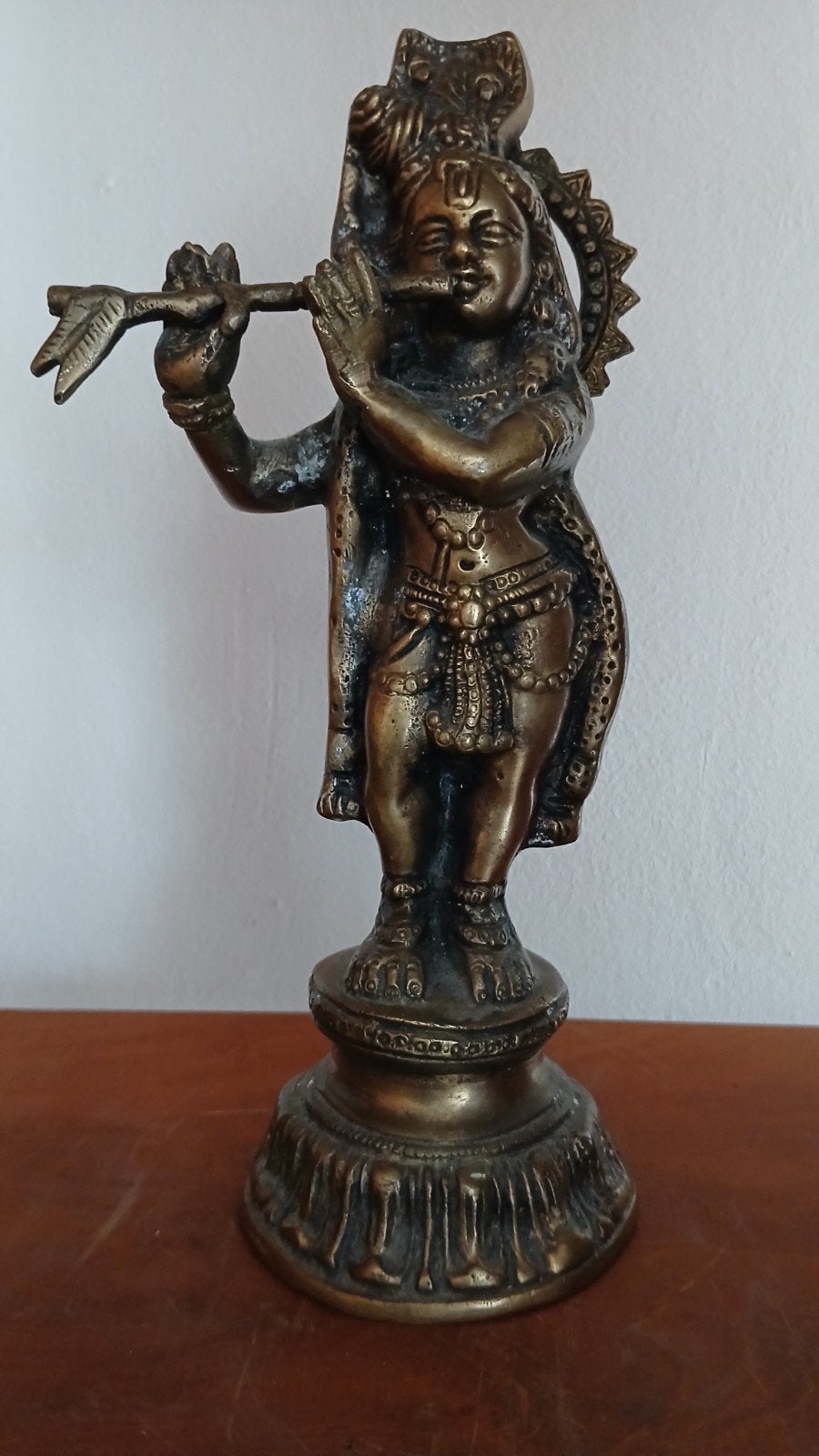 Betoverende handgemaakte Lord Krishna-beeld , Ophalen of Verzenden