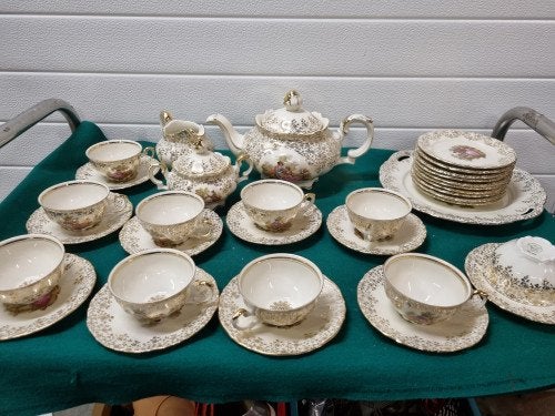 Thee gebak servies copo, Ophalen of Verzenden, 'T Olde Gre-j, Info@toldegrej.nl, Endepoelstraat 20f Didam