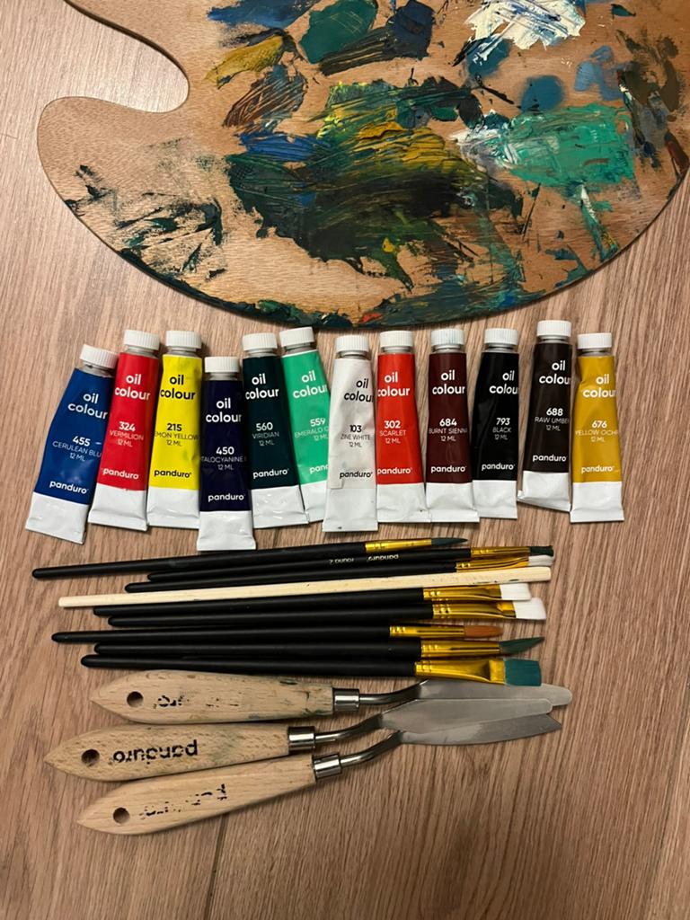 Oil paint starter (used), Hobby en Vrije tijd, Schilderen, Ophalen of Verzenden