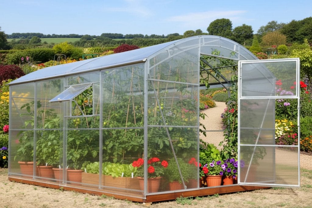Kas 3m breed | 4–10m lengte | extra sterk staalframe, Verzenden, Polycarbonaat, Nieuw, Staal