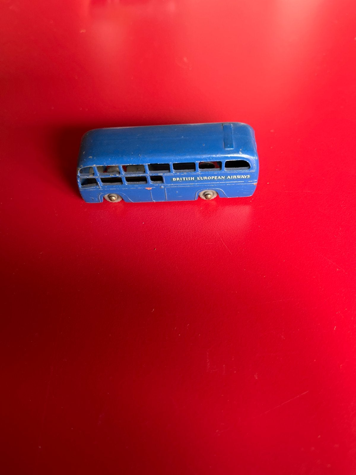 Vintage lesney British European Airways Bus, Overige merken, Gebruikt, 1:50 of kleiner, Verzenden