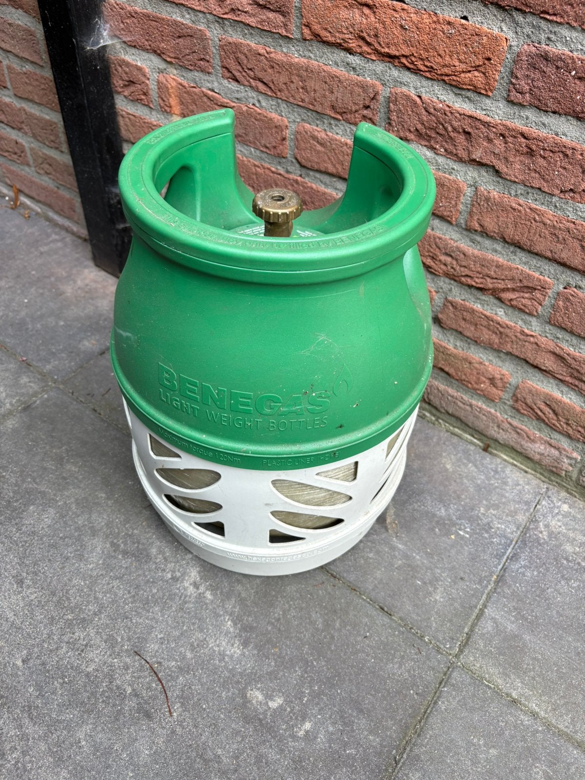 Benegas gasfles leeg 5kg, Ophalen