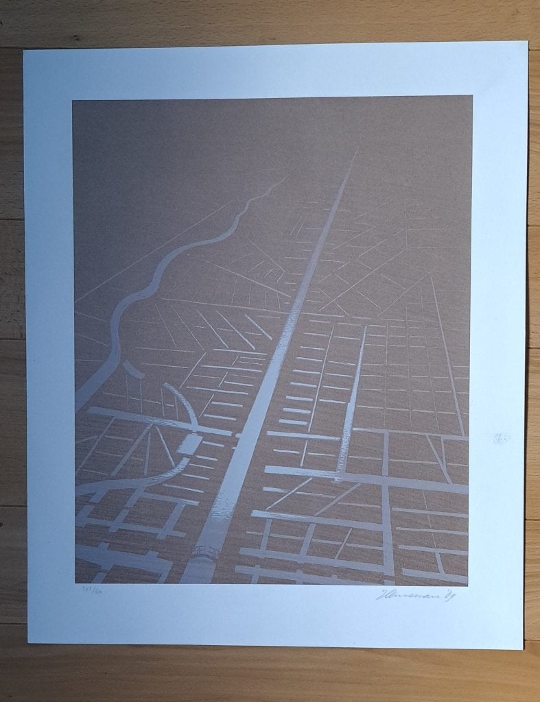 zeefdruk Jeroen Henneman (1989), Ophalen, Zeefdruk, Landschappen, Gelimiteerde oplage
