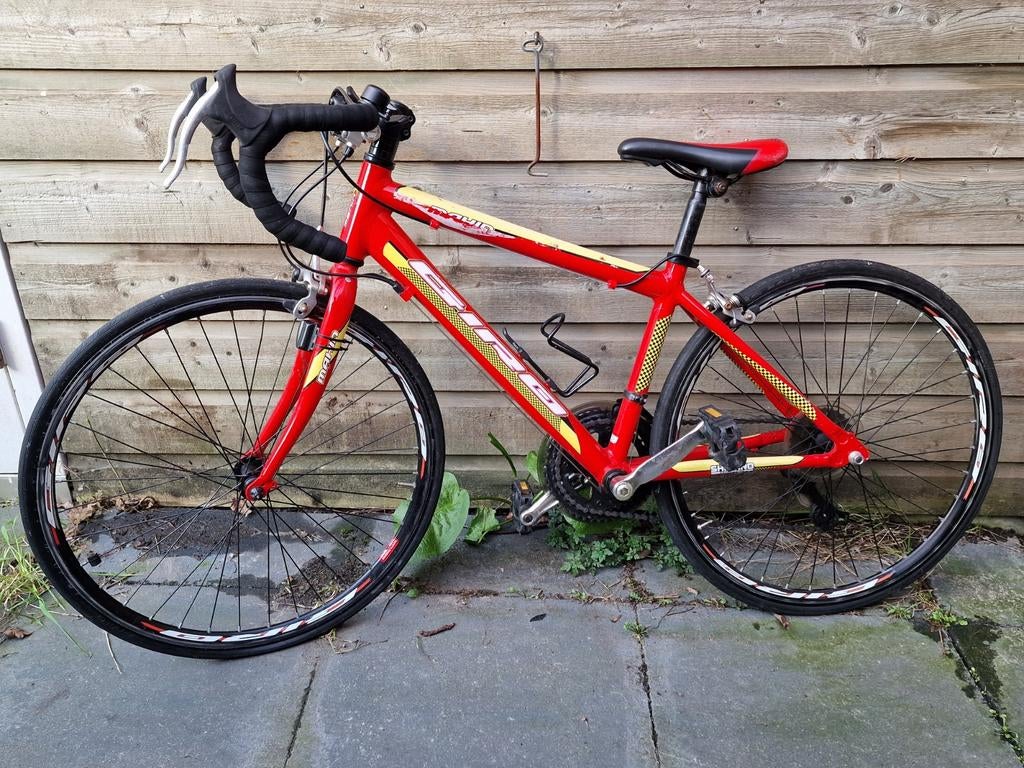 Rode Kinder Racefiets ( ook te ruil ), Fietsen en Brommers, Gebruikt, Staal, Minder dan 49 cm, Overige maten