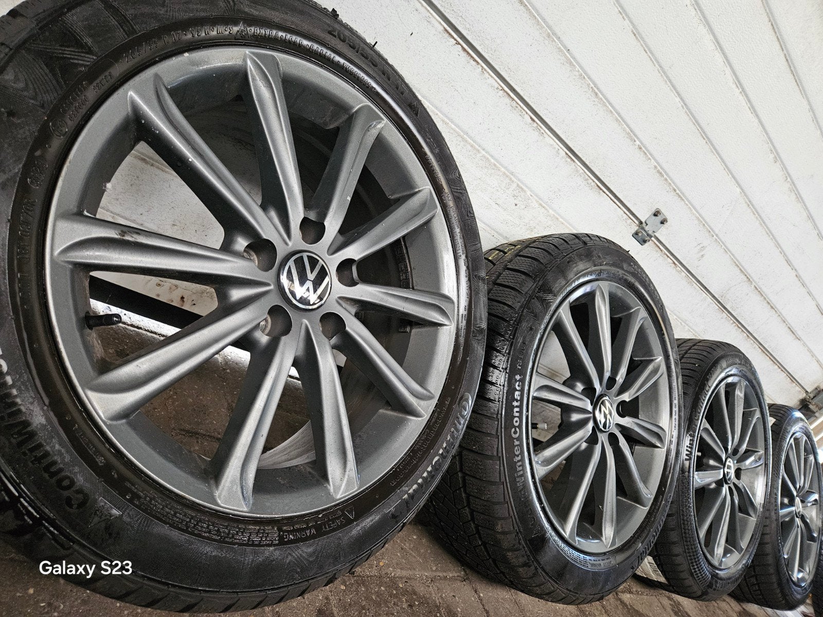 17 inch Vw Caddy Touran T4 T-Roc Passat velgen winterbanden, Gebruikt, Banden en Velgen, 17 inch, Personenwagen