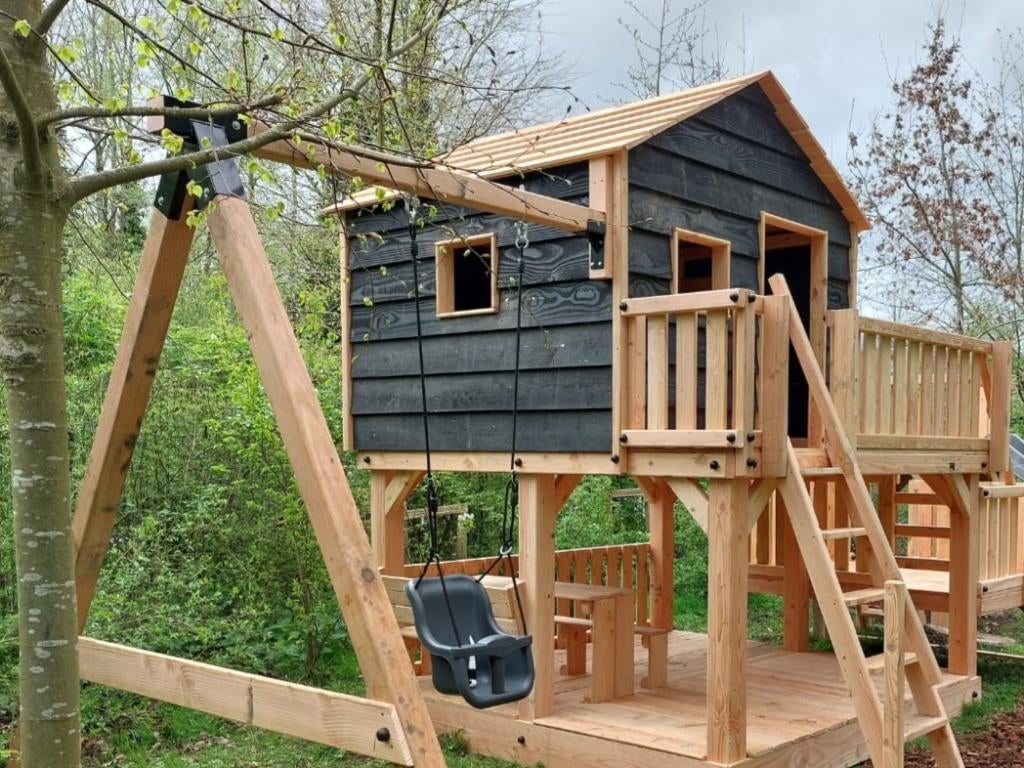 BOOMHUT XL speeltoren speelhuis klimtoren speeltoestel, Ophalen, Nieuw, Schommel, Aanbouwonderdeel