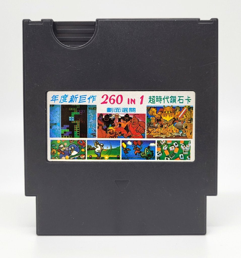260 in 1 Nintendo NES Multicartridge, Avontuur en Actie, Gebruikt, Verzenden, 1 speler