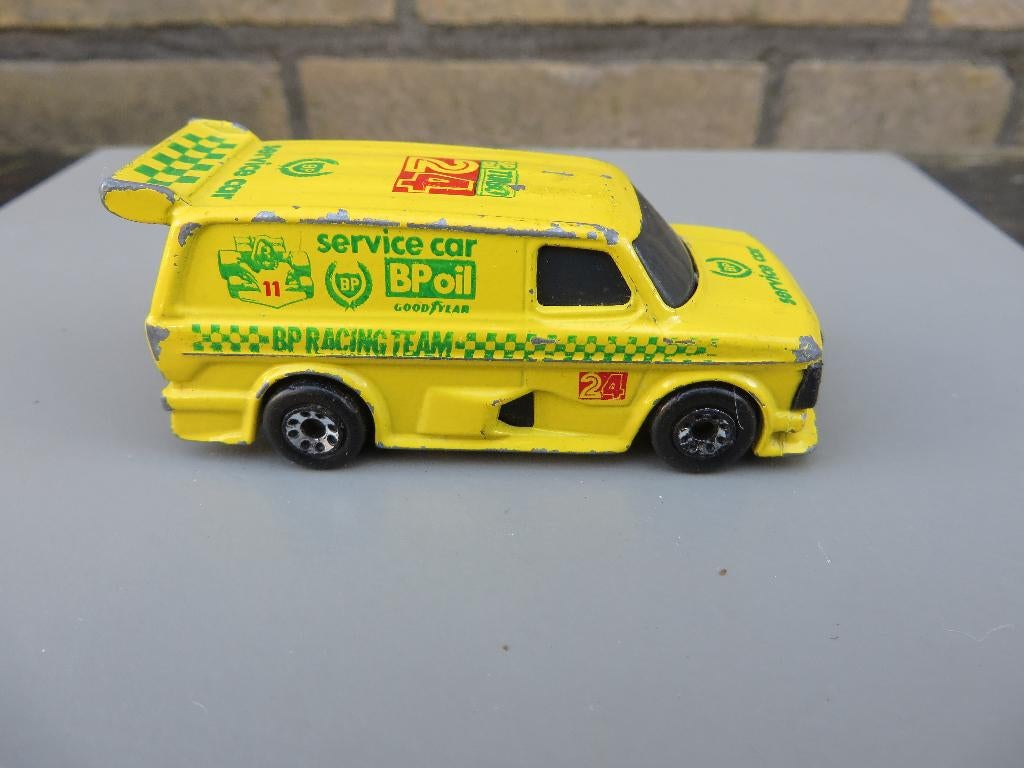 Matchbox Ford Transit Supervan II BP Racing Team, Hobby en Vrije tijd, Ophalen of Verzenden, Gebruikt, Auto