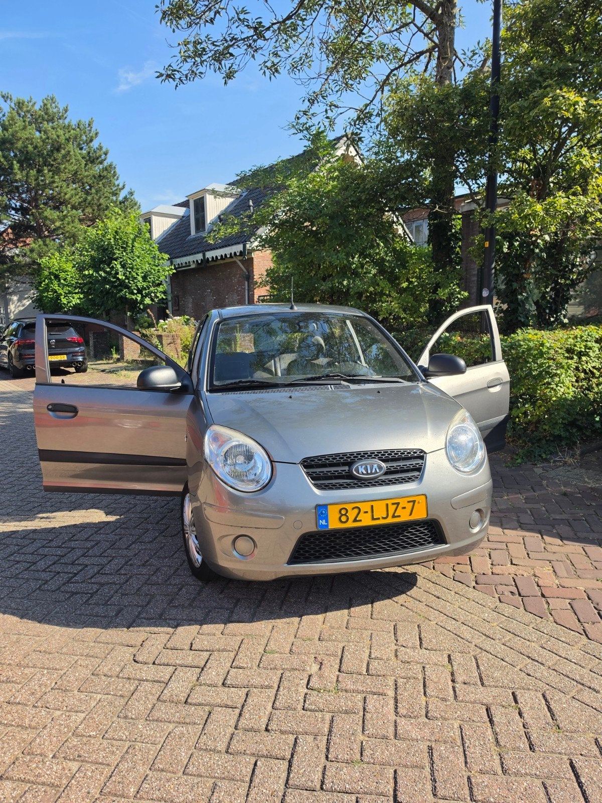 Kia Picanto 1.0 2010 Grijs niew apk, Auto's, 4 cilinders, Origineel Nederlands, 823 kg, Handgeschakeld