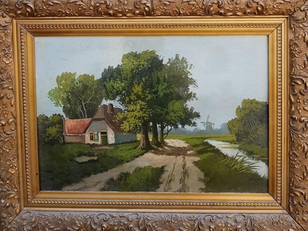 schilder Dirk Verheul uit Rotterdam  1864 - 1949, Antiek en Kunst, Ophalen of Verzenden