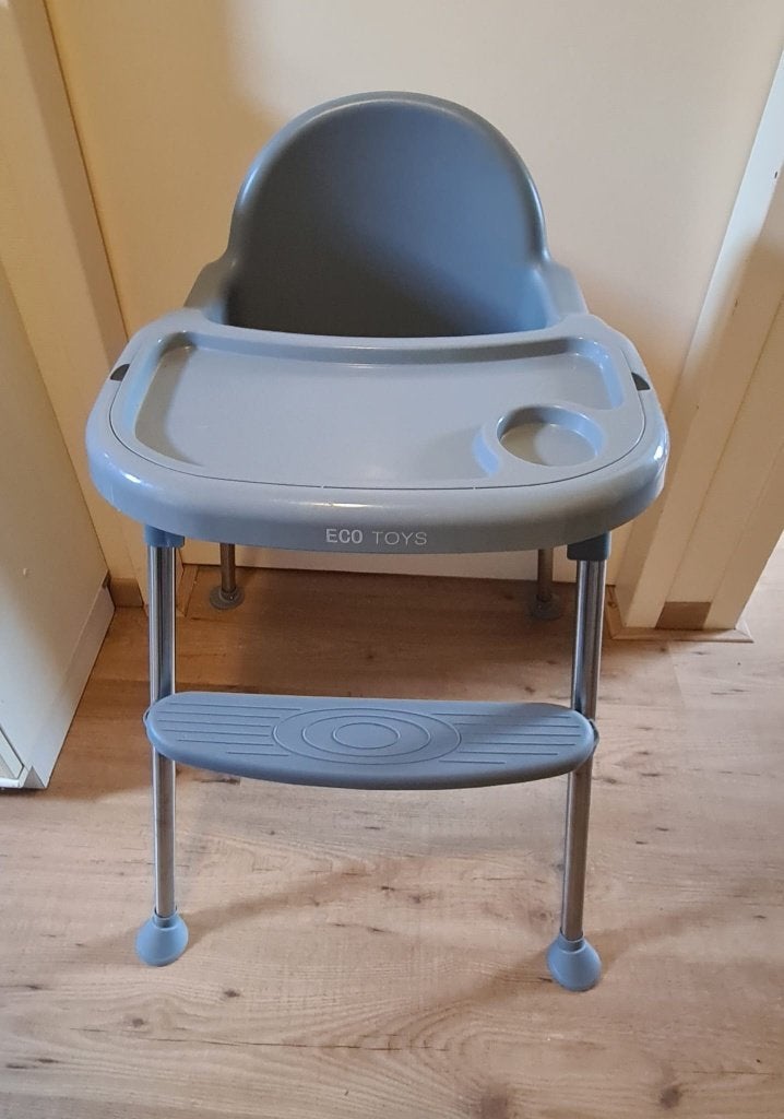 ECO TOYS Kinderstoel met afneembaar eetblad, Ophalen, Zo goed als nieuw, Overige typen, Aanschuifbaar