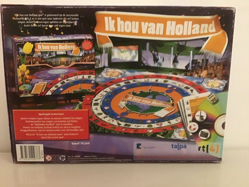 Bordspel - Ik hou van Holland – gezelschapsspel, Een of twee spelers, Ophalen of Verzenden, Gebruikt, Talpa