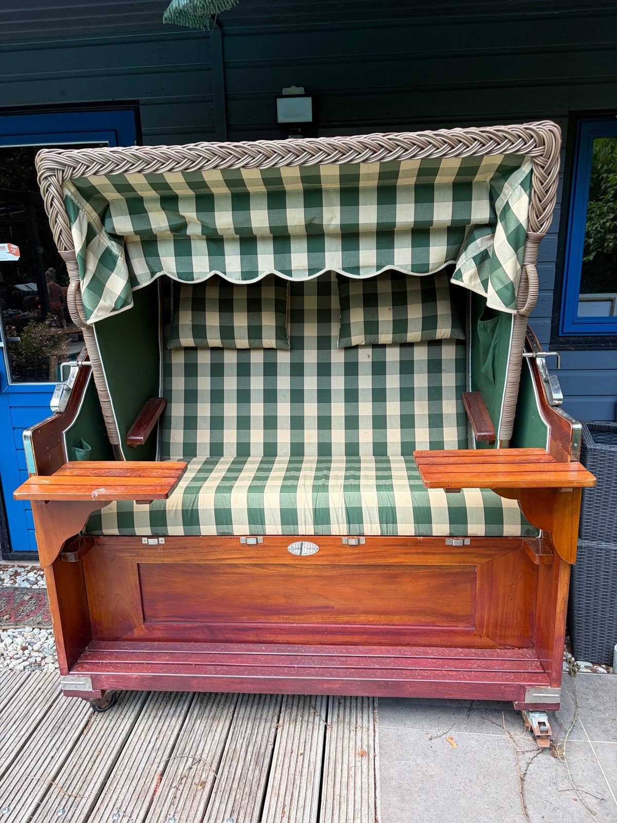 Luxe Strandkorb - Garden Cocoon, Tuin en Terras, Ophalen, Gebruikt, Hout, Verstelbaar