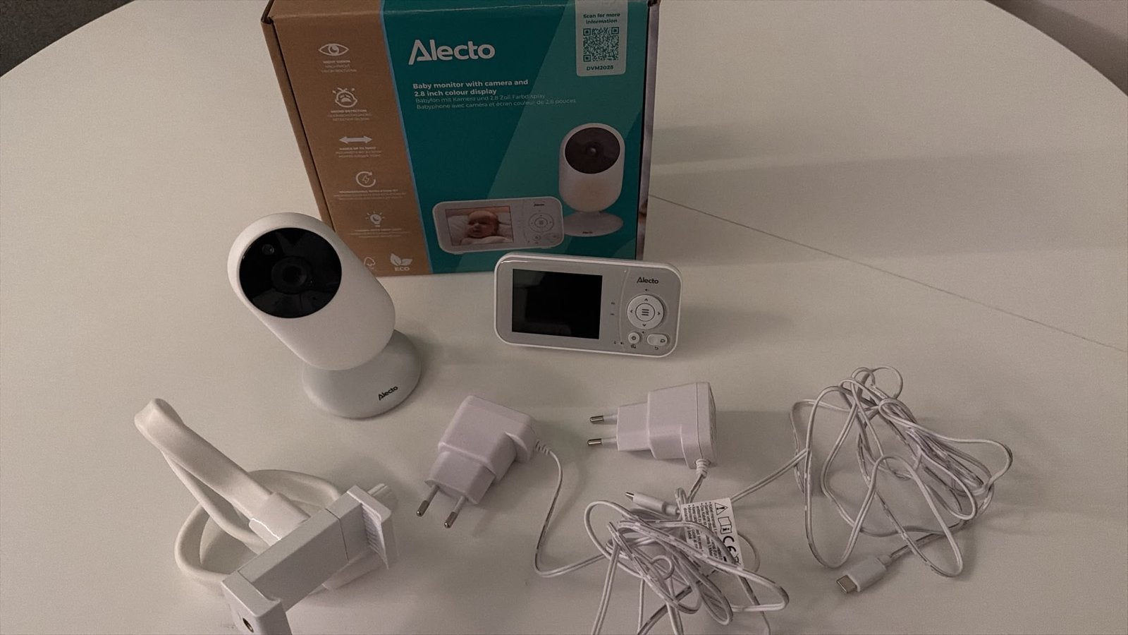 Alecto Babyfoon met Camera en 2.4 inch Kleurenscherm, Ophalen of Verzenden, Zo goed als nieuw, 250 meter of meer, Camera