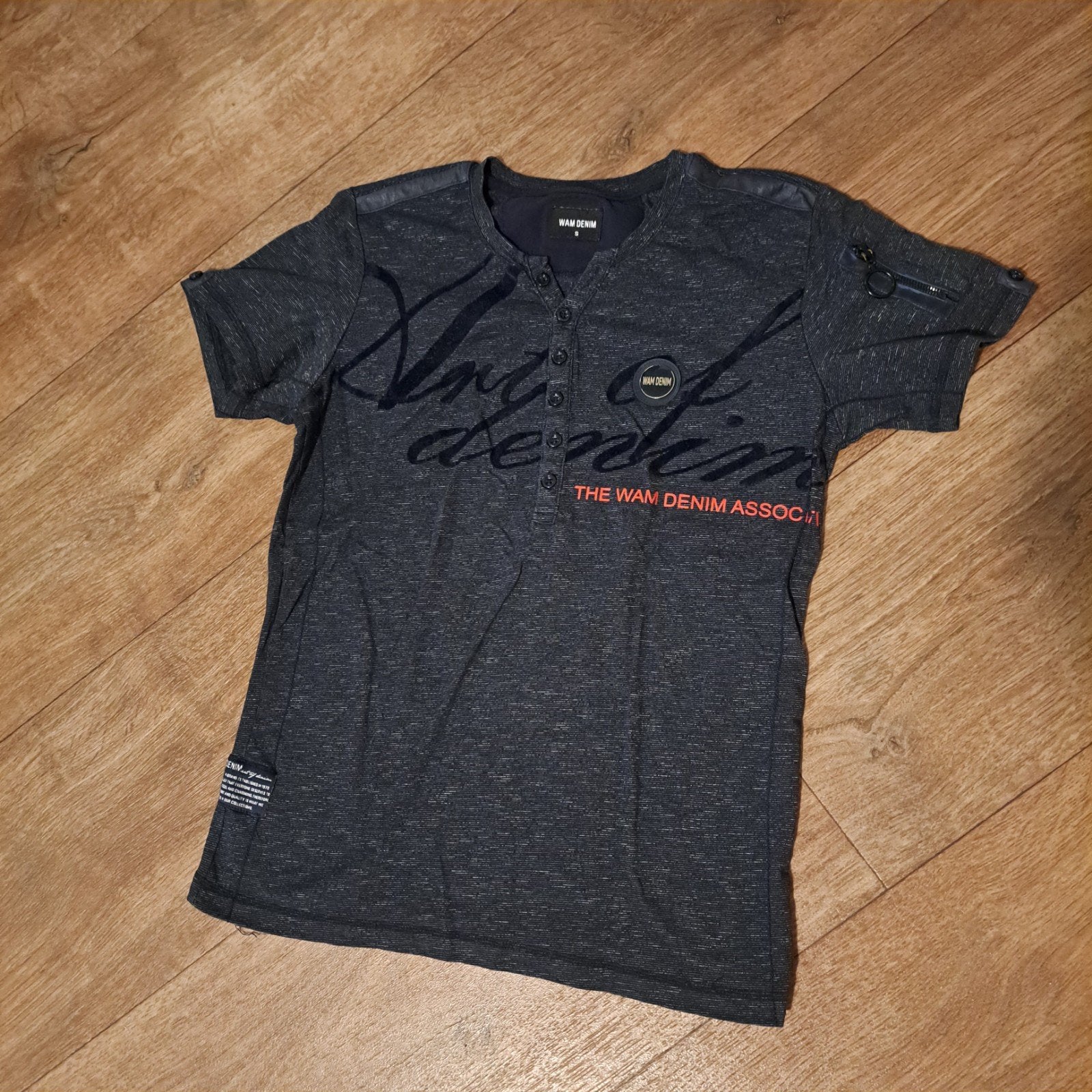 Wam Denim shirt mt. S, Blauw, Ophalen of Verzenden, Zo goed als nieuw, Maat 46 (S) of kleiner