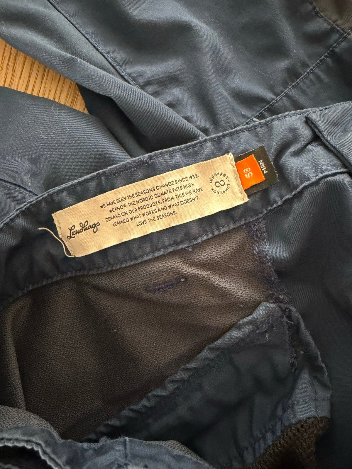 Lundhags Makke Lt Ms trekkingbroek - Maat 58, Ophalen, Blauw, Wandelen of Outdoor, Maat 56/58 (XL)