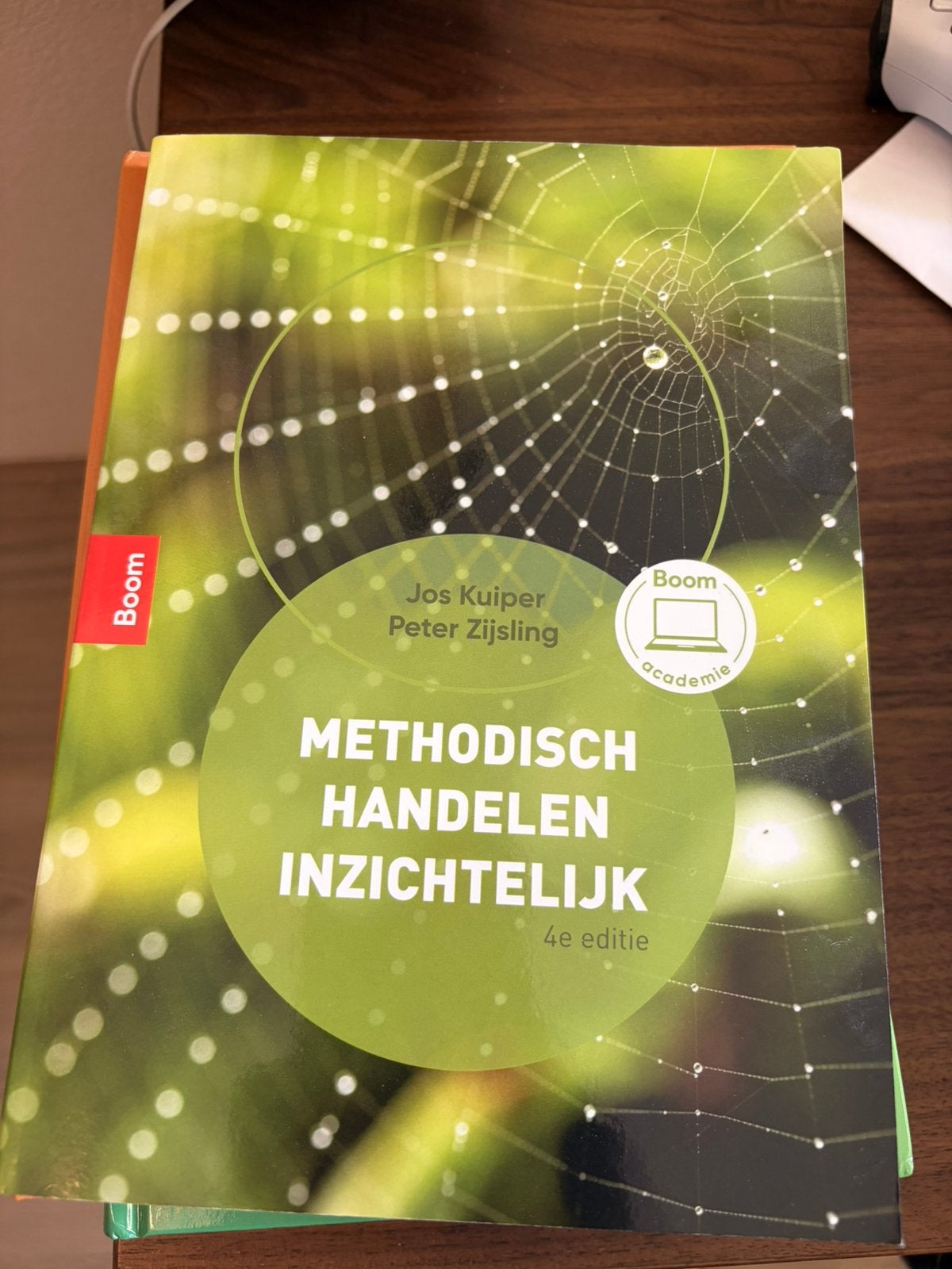 Methodisch handelen inzichtelijk 4e druk, Boeken, Ophalen of Verzenden, Zo goed als nieuw, Management