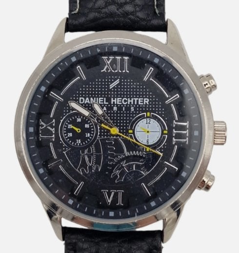 Daniel Hechter Paris Atlas For Men FR 224 Horloge, Ophalen of Verzenden, Polshorloge, Leer, Overige merken