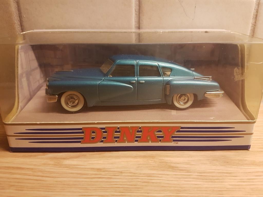 Dinky tucker torpedo 1948 turquoise, Ophalen of Verzenden, Zo goed als nieuw, Auto, Dinky Toys