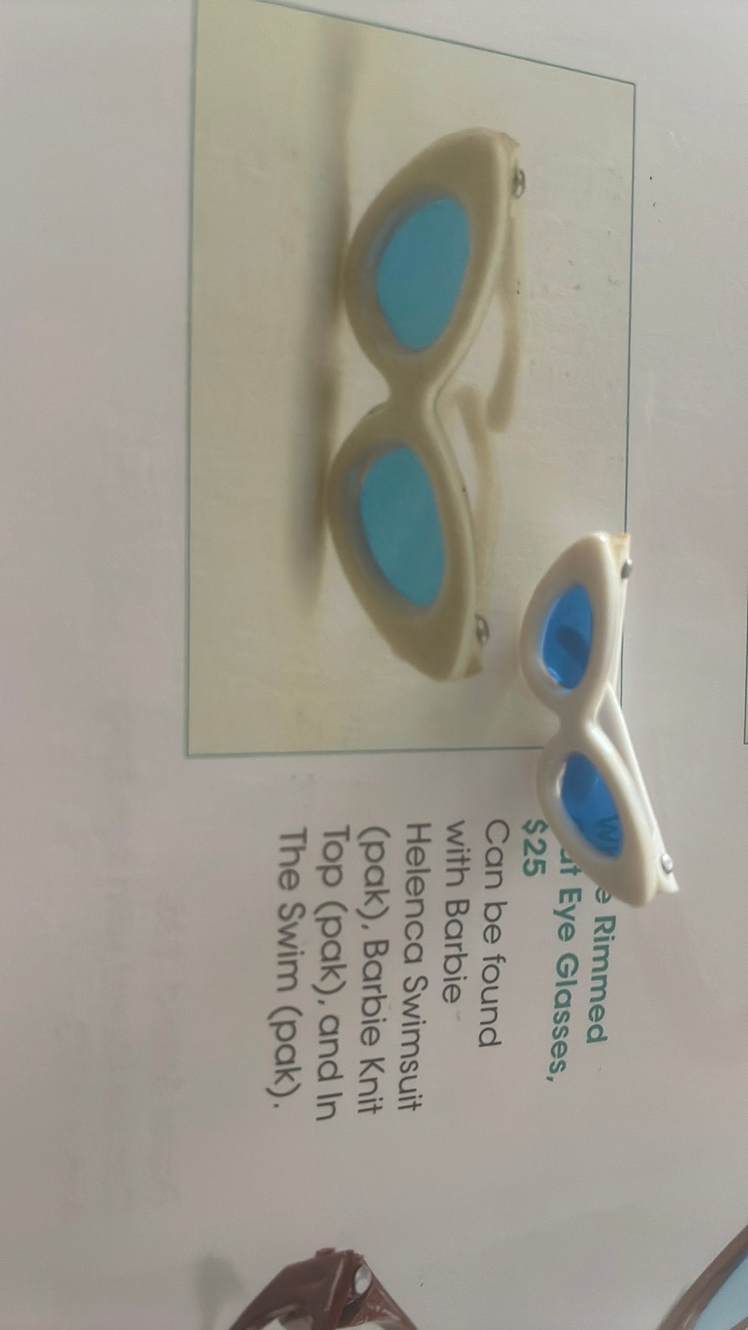 Barbie originele vintage Cat Eyes bril jaren 60, Verzamelen, Ophalen of Verzenden, Zo goed als nieuw